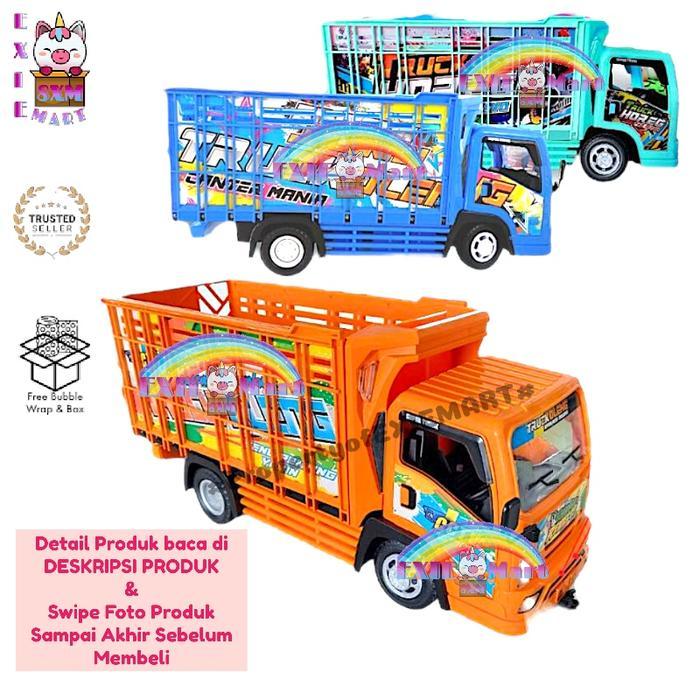 MAINAN ANAK MOBIL BUS TRUCK BASURI LAMPU TELOLET OLENG PLASTIK JUMBO DAN MUSIK [DT01] - TRUCK OLENG