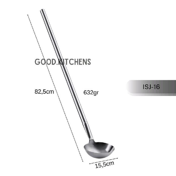 G411 IRUS JUMBO LANGSUNG STAINLESS STEEL GAGANG PANJANG TEBAL IRUS RESTORAN RUMAH MAKAN IRUS DAPUR
