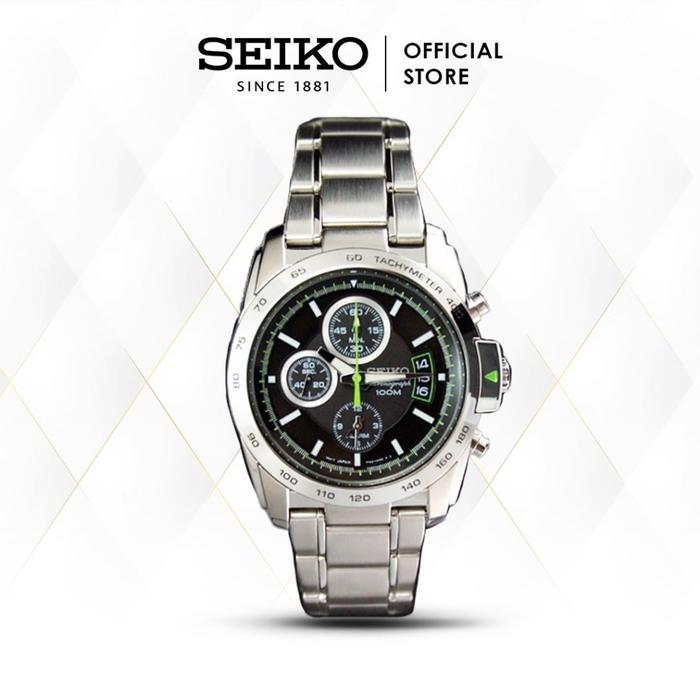 PROMO BESAR Jam Tangan Pria Seiko Chrono Quartz Stainless Steel SNAA71 Original