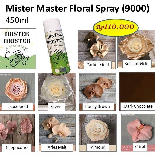 Mister Master Floral Color Spray (9000), cat bunga, pilok bunga spray warna bunga, Design Master