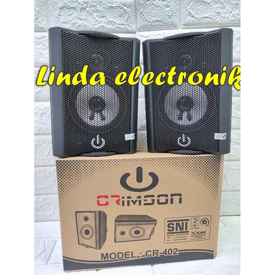 Speaker Pasif 4 in 2 Way Monitor Crimson CR-402 CR402 CR 402 ORIGINAL