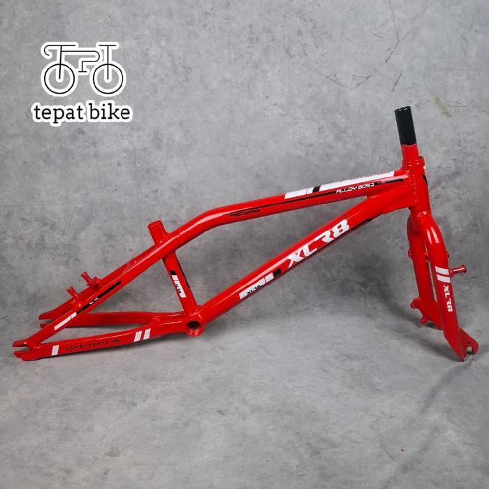 Frame/Rangka/Batangan Fork BMX 20 Inch XLR8 PEGAS Alloy & Steel with Pivot VBrake XBrake / Disc