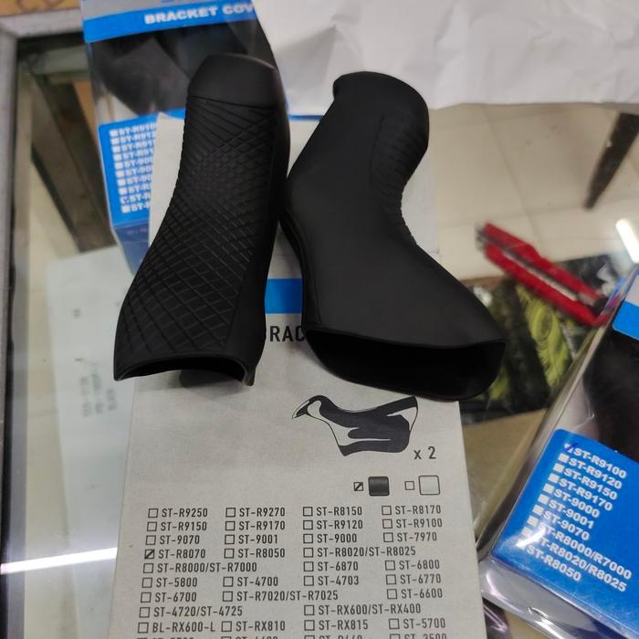 Shimano Bracket Covers ST-R8070 Hood Cover Karet Brifter Ultegra Di2 Disc Brake R8070 Original