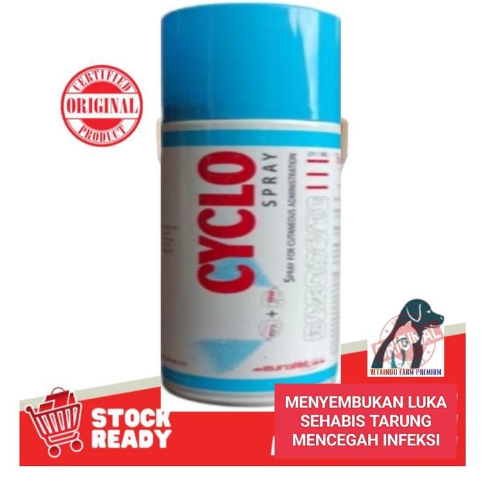 Cyclo Spray Obat Ayam Menyembukan Luka Mencegah Infeksi Cyclo Import