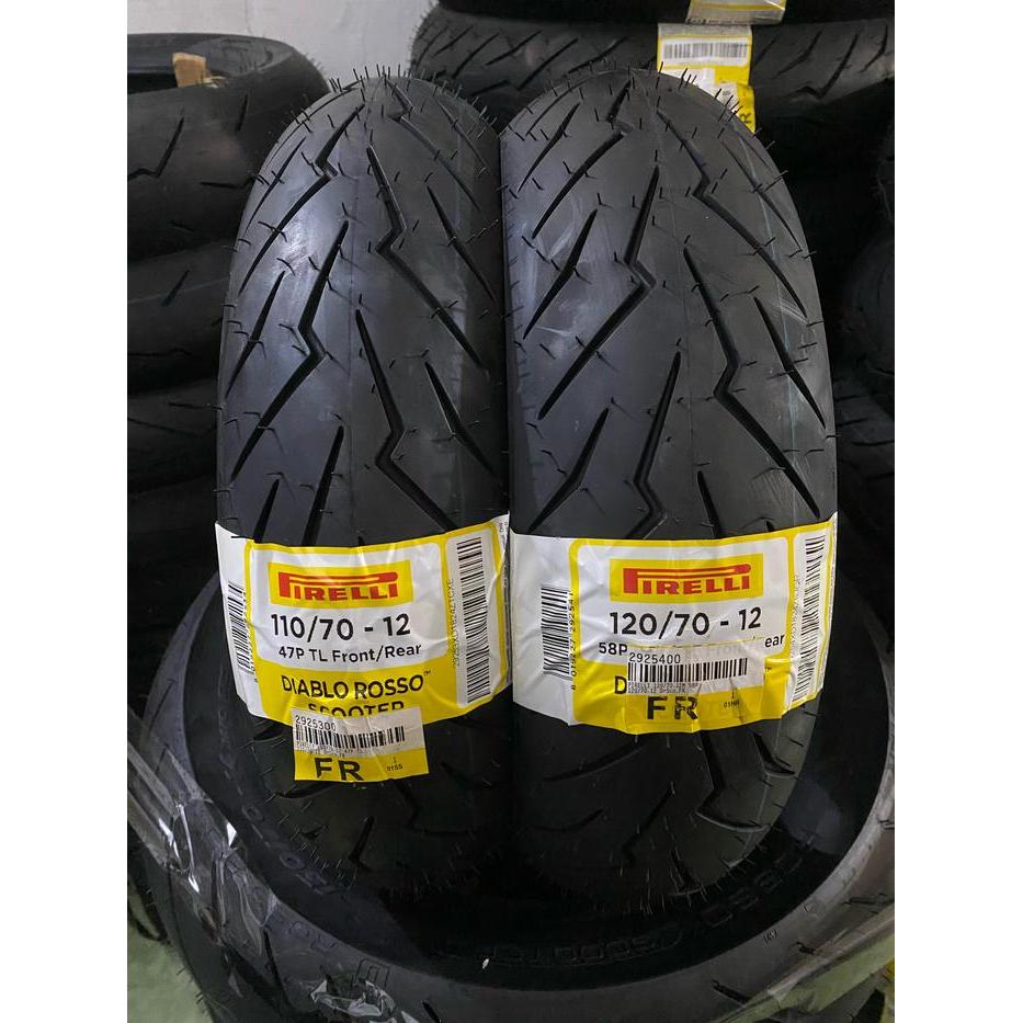 Ban Pirelli Diablo Rosso Scooter (Sepasang) Ring 12