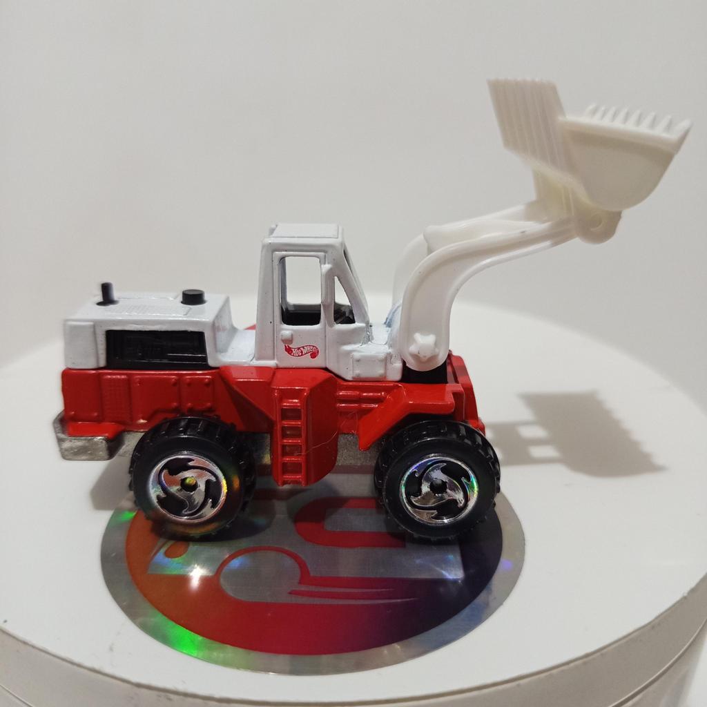 Hot Wheels Vintage Wheel Loader Red White Loose - Hotwheels