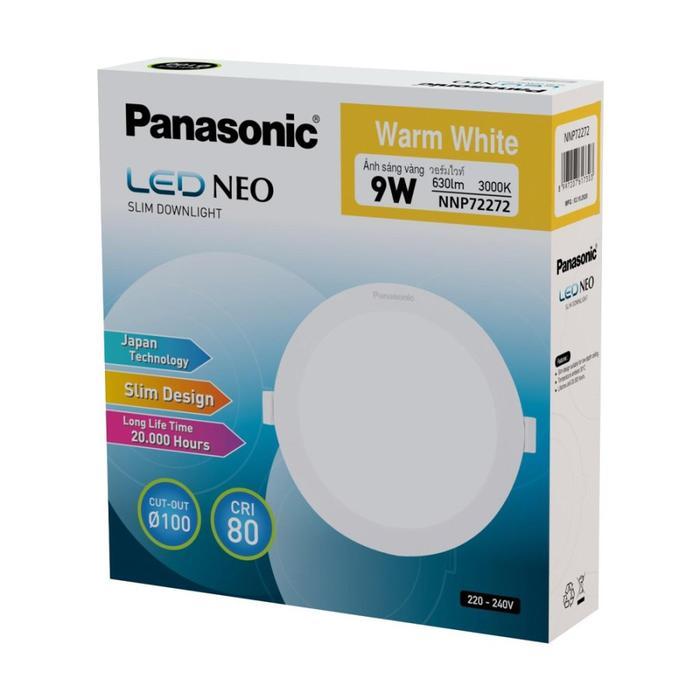 Panasonic Led Neo Slim Downlight Round 9W 9 W Watt