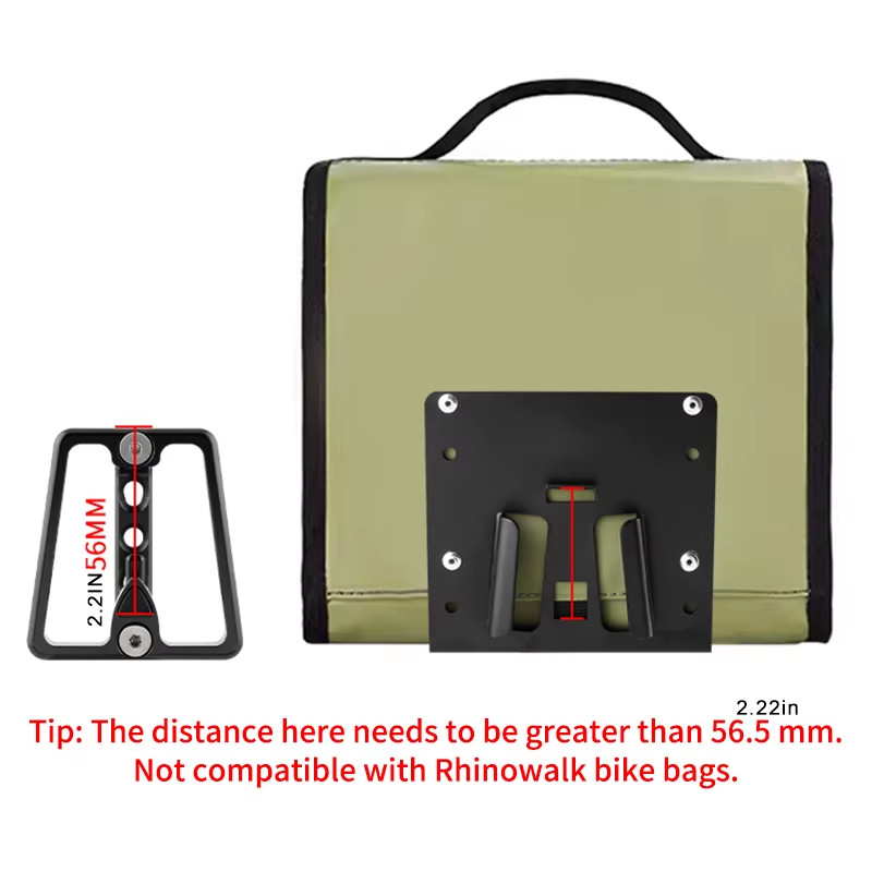 Folding Bike Front Bag Carrier Block Bag Bracket For Brompton Dahon Bike Front Carrier Mount Adapter