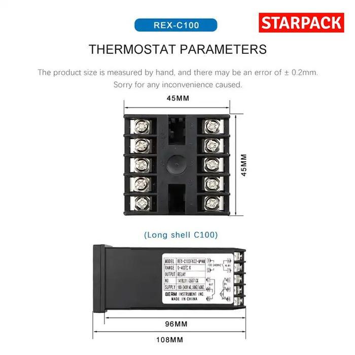 "New" REX-C100 SSR Temperature Controller