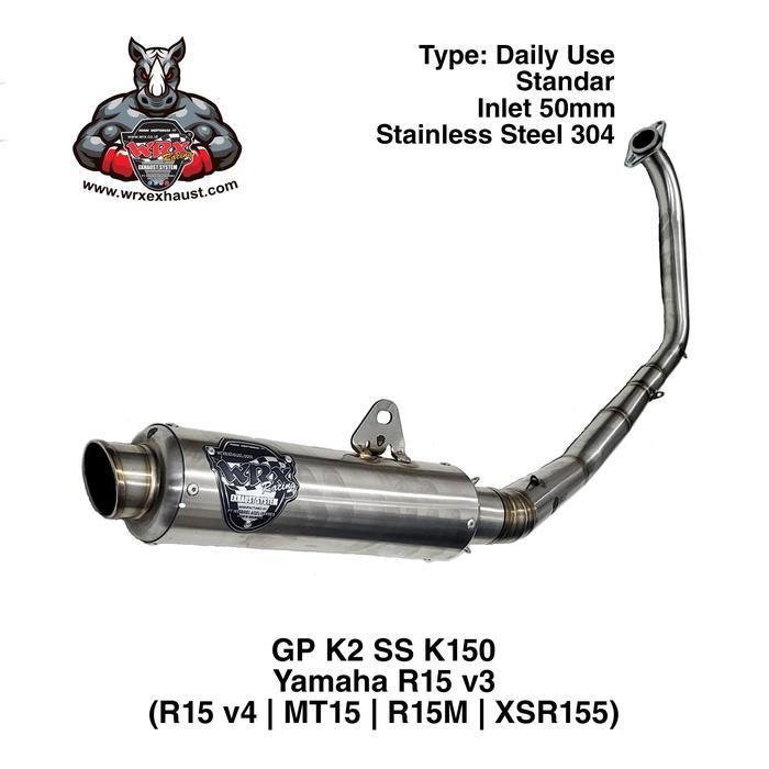 Knalpot WRX GP SS K150 R15 V3