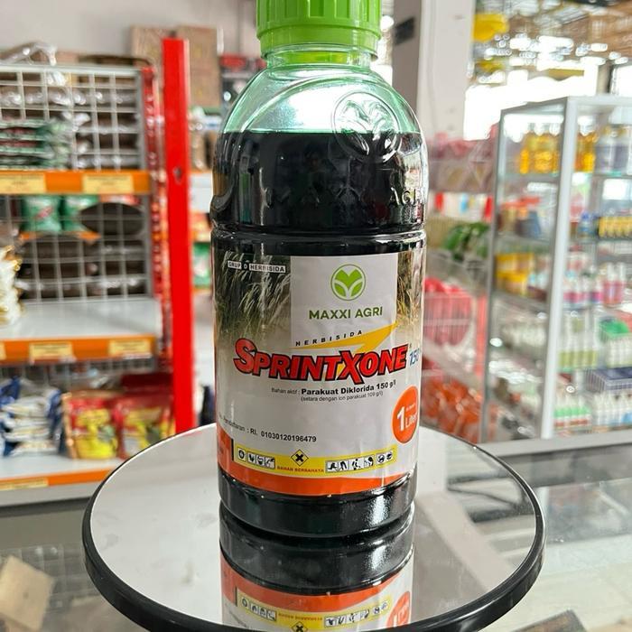 Maxxi Agri RACUN RUMPUT HERBISIDA SPRINTXONE 150SL 1LITER MAXXI AGRI untuk Pengendalian Rumput dan