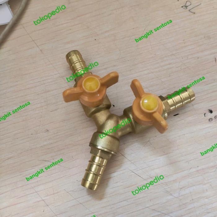cabang stop kran selang gas/cabang 3/pararel selang gas