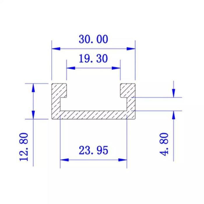 sintayanistore12 Original Brand NEW 60cm Miter Track T-track Rel Untuk Meja Potong Table Saw Meja