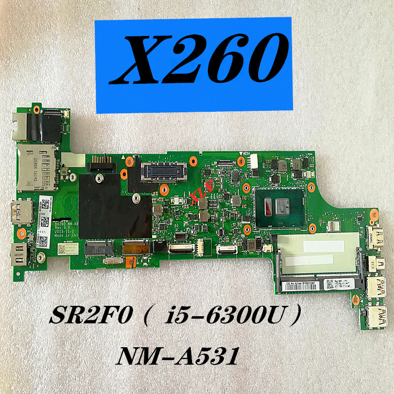. For Lenovo Thinkpad X260 With Sr2F0 I5-6300U Notebook Motherboard -
