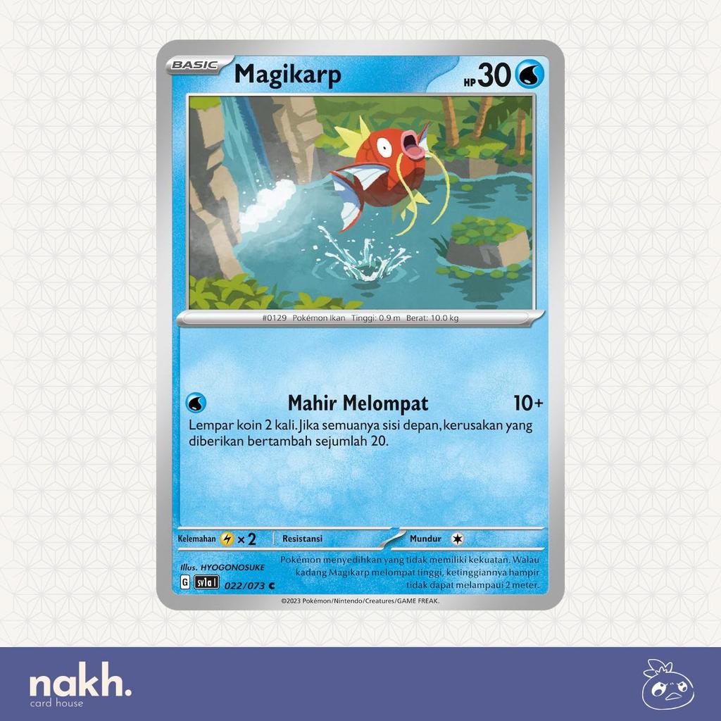 Kartu Pokemon TCG Indonesia Hantaman Triplet sv1a 022/073 Magikarp