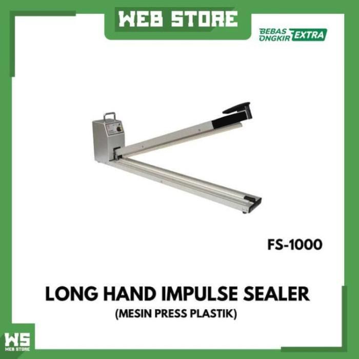 HAND IMPULSE SEALER FS-1000H MESIN ALAT PRESS PLASTIK PANJANG 100CM MESIN SEGEL PLASTIK LAUNDRY