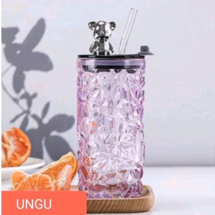 B ( B166 ) BOTOL TUMBLER KRISTAL LOVE KEMASAN BOX