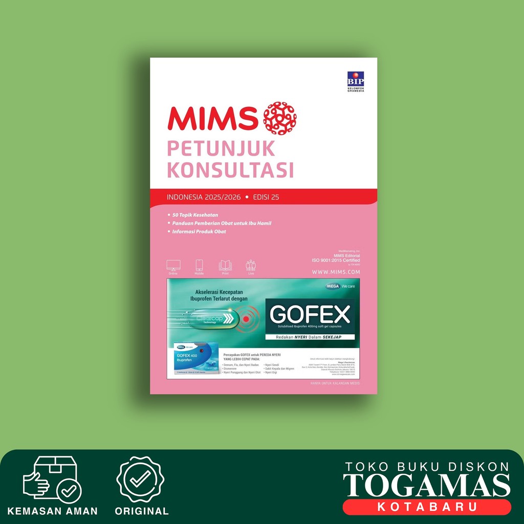 Mims Petunjuk Konsultasi (Indonesia 2025/2026) Ed. 25 - Mims - Bhuana Ilmu Populer Gramedia