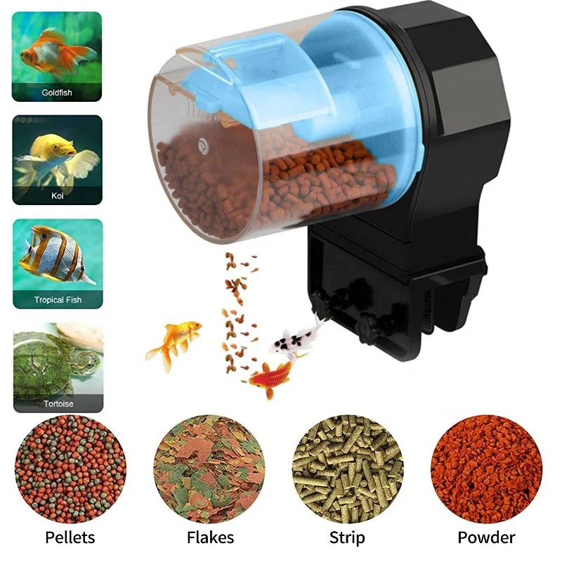 Fish Tank Automatic Feeder Intelligent Timing Automatic Feeder Aquarium Automatic Feeder Large