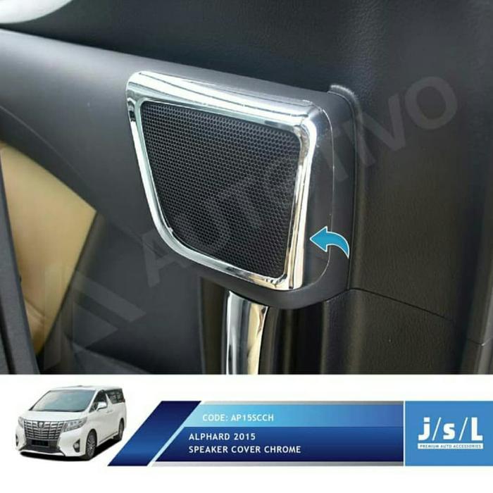Bagus List Chrome Speaker All New Alphard List Cover Chrome Speaker Alphard Terlaris