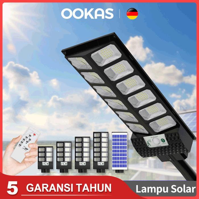 OOKAS lampu surya Solar Light garansi 3 tahun Lampu Jalan Tenaga Surya Lampu sensor LED Luar Ruangan