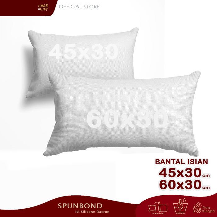 Bantal Sofa Isian Spunbond 60x30 dan 45x30 cm Untuk Sarung Bantal Ukuran Besar Grabandgift