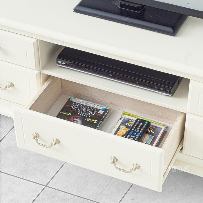 Ifurnholic Amandla Tv Cabinet Meja Tv Minimalis Laci Klasik Rak Tv Kayu - 110X34X45 Cm Furniture