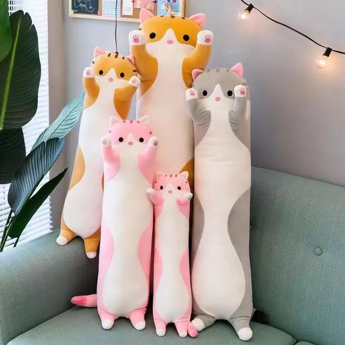 Bantal guling kucing/boneka bantal kucing/boneka bantal lucu/boneka bantal murah imut/boneka guling