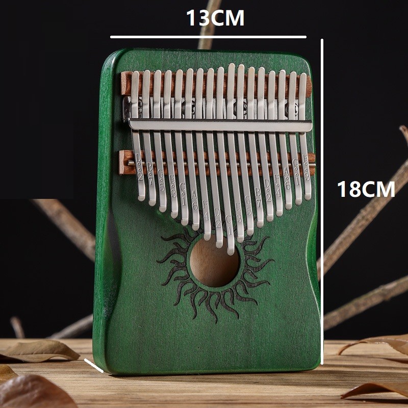 New Gecko Kalimba 17 Keys Big Kalimba Key Set Weather Kalimba Hluru Thumb Piano MZQ01