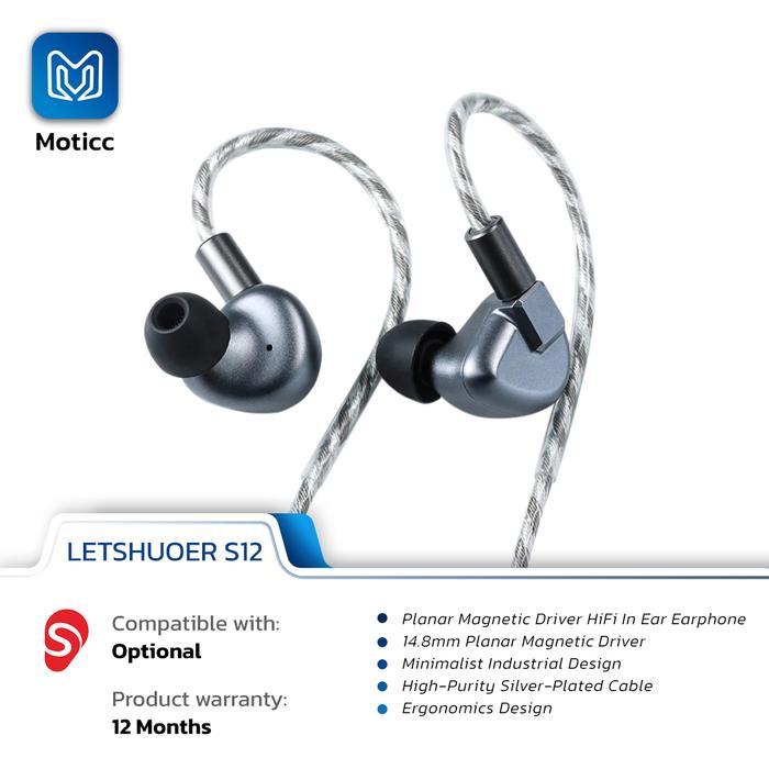 LETSHUOER SHUOER S12 14.8mm Planar Magnetic Driver In Ear Earphone IEM