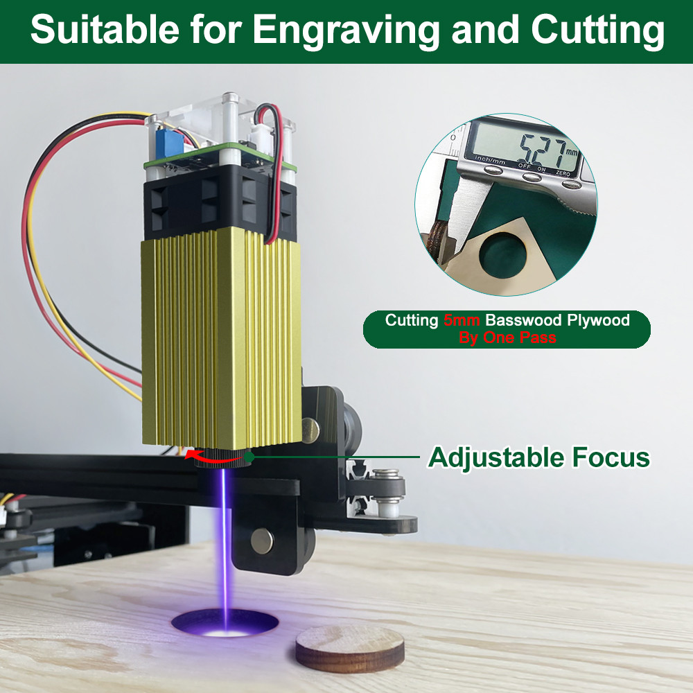 . Laser Tree 20W 40W Cnc Laser Module 450Nm Ttl Blue Light With -