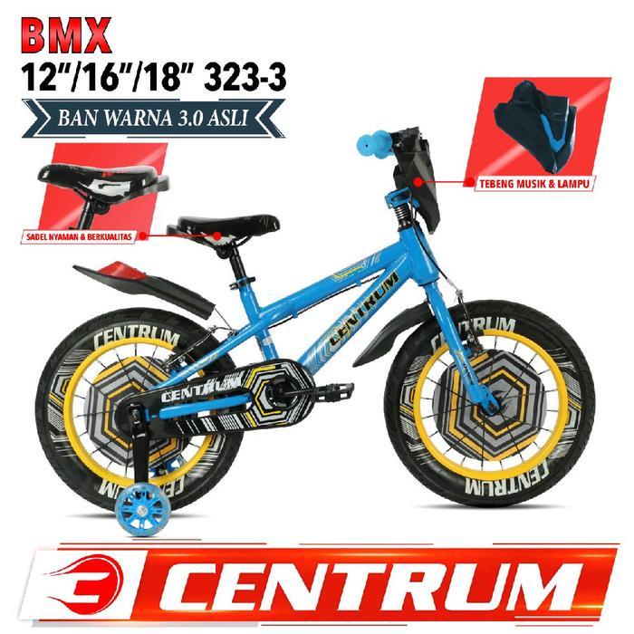 sepeda bmx 18 centrum 8625-3-8 ban 3.0 tipe superman