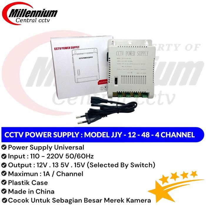 Adaptor Power Supply Camera CCTV 4 CHANNEL