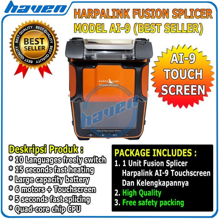 Fusion Splicer Ai9 Fiber Optic Fusion Splicer Ai-9 Original 6 Motor Harpalink / Ai9 Fusion Splicer