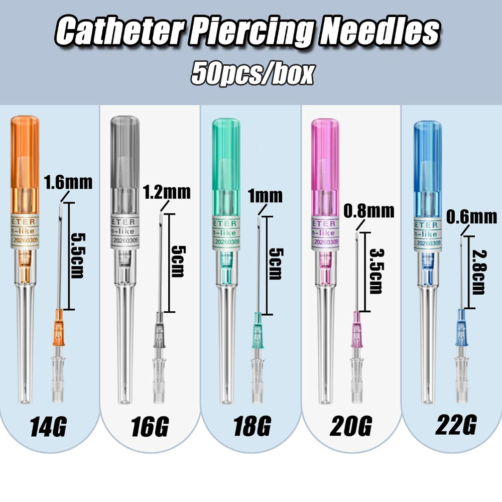 14G/16G/18G/20G Disposable Piercing Tool Sterile Puncture Needles Nose Lip Ear Eyebrow Piercing