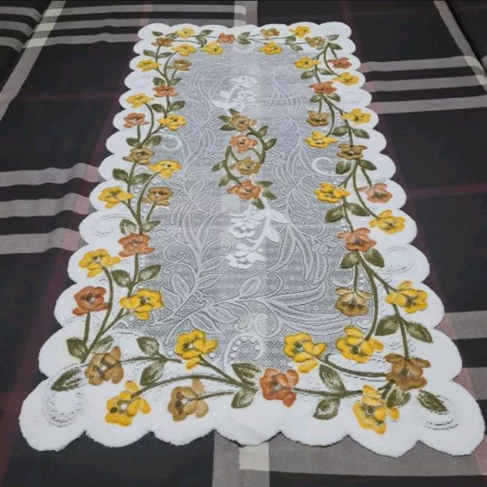 Taplak Meja ruang tamu,taplak meja kaca,taplak meja mewah Modern *