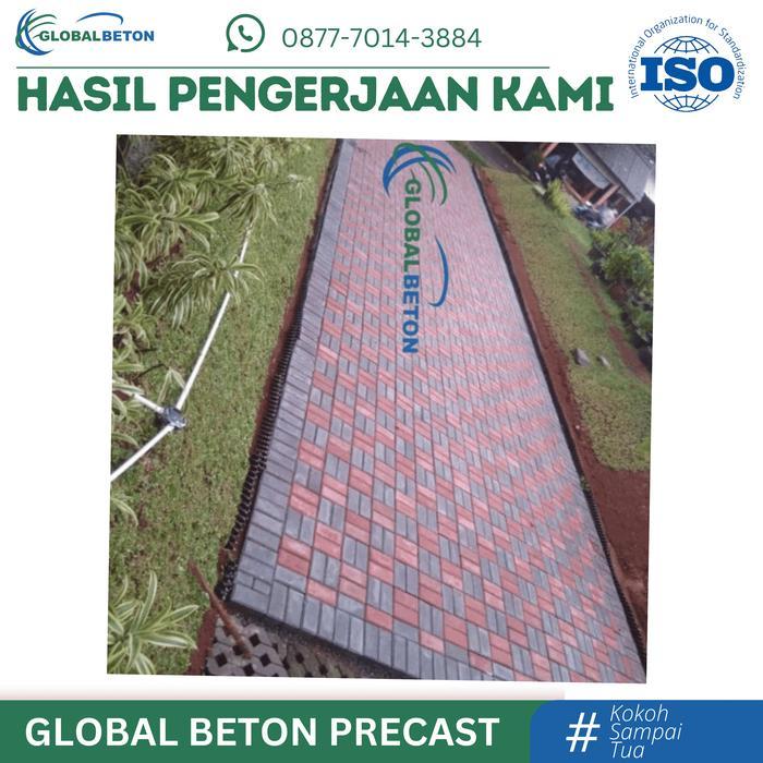 Paving Block Hexagonal warna, tebal 6 cm , k250, Paving Jalan Trotoar press mesin hidrolik Natural