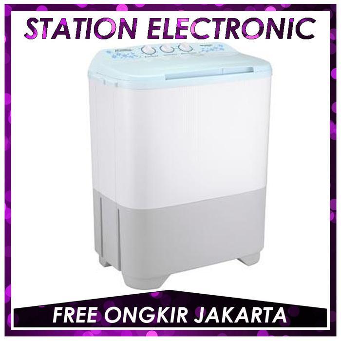 SHARP ES-T90MW-BK Mesin Cuci 2 Tabung 8 Kg - ES-T90MW