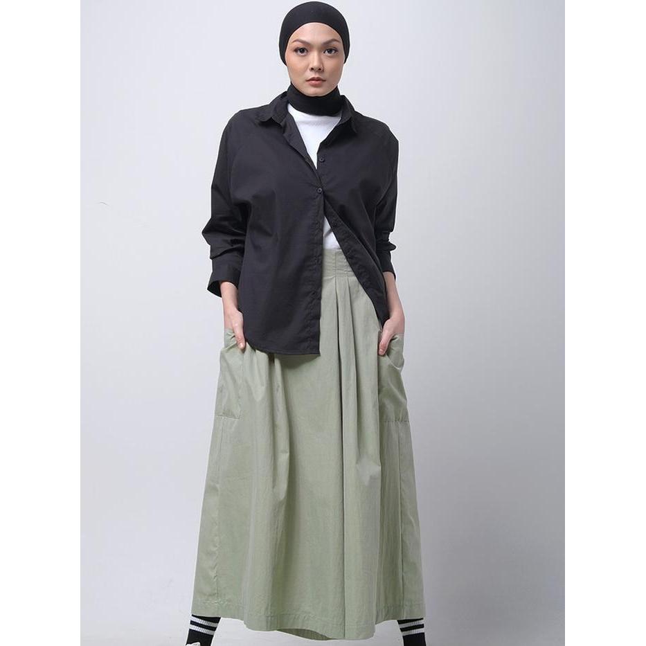 Logo Jeans Celana Kulot Ayara Sage 43058L5Sa