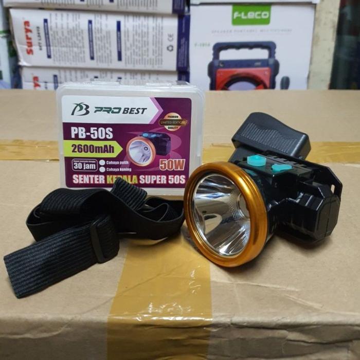 [KBM] Senter Kepala Probest 50 Watt PB-50S Cahaya Putih