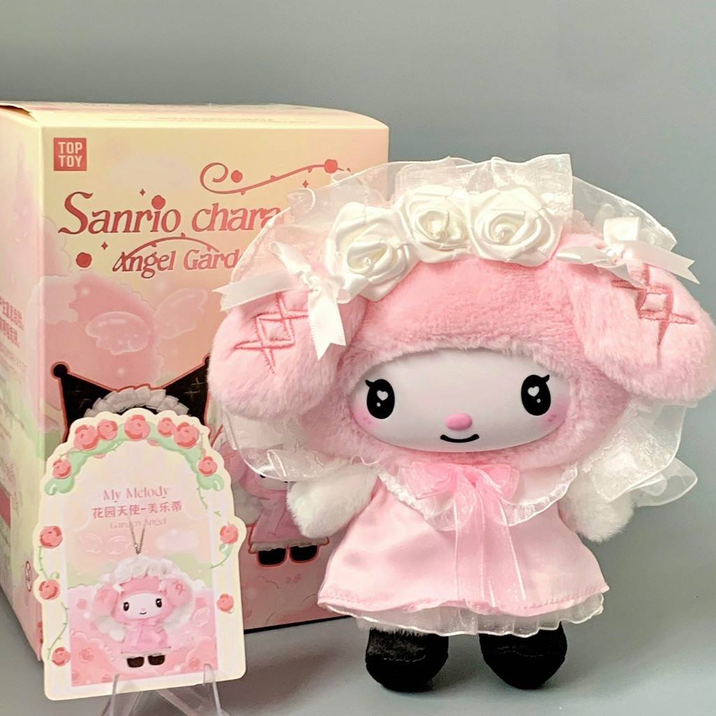 Toptoy Sanrio Characters Angel Garden Series Vinyl Blind Box Tidy Play Kuromi Melody Cute Vinyl Face