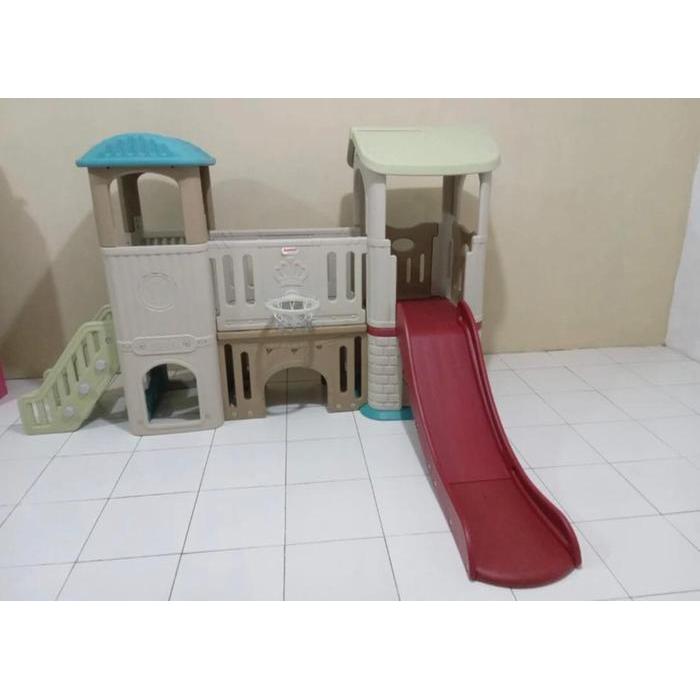 MAINAN PEROSOTAN DAN RUMAH RUMAHAN ANAK / PLAYHOUSE COMBINATION - SINGLE SLIDE