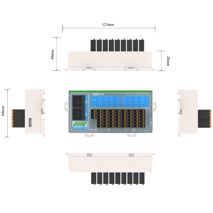 PROFINET REMOTE DISTRIBUTED IO MODULE NPN PNPFOR SIEMENS PLC S7 SMART200 1200 1500 XHS-PN