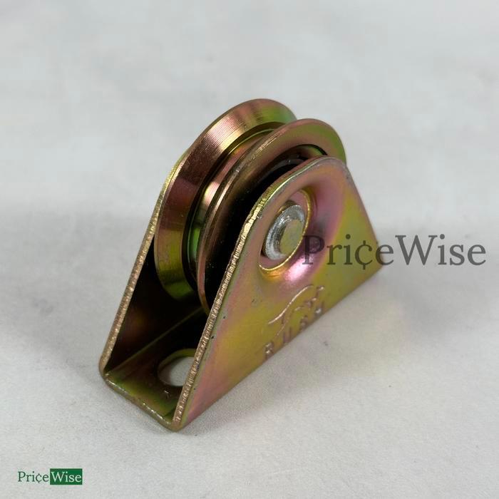 Terlaris - Roda Bubut U V 2 inch 5 cm Lengkung Siku / Roda Rel Pagar Besi Bulat