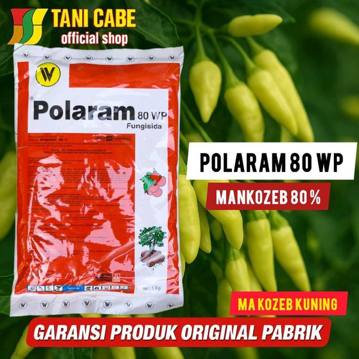 ` Fungisida Polaram kuning 1 kg mankozeb atasi Patek dan bercak daun