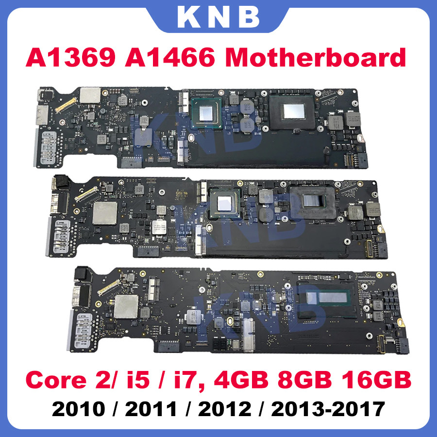 Original A1466 Motherboard For Macbook Air 13" A1369 A1466 Logic Board i5 i7 8G 16GB 2010 2011 2012