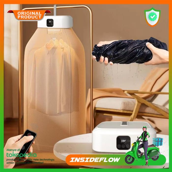 Mesin Pengering Pakaian Portabel Pemanas Pengering Pakaian Baju Lipat Listrik Anti Bakteri