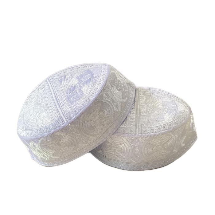 (Cod) Peci Kopiah Putih Senada Haji Pakistan Motif Premium / Peci Kopiah Songkok Pakistan Putih