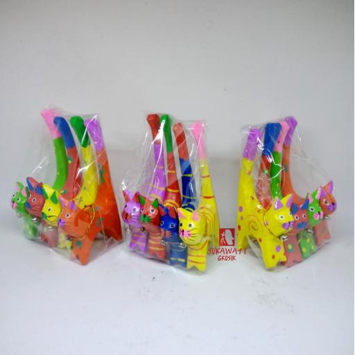 Souvenir Patung Kucing Kayu Bali