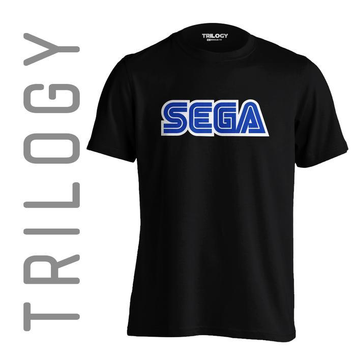 Kaos Brand Trilogy Game Sega Logo T-Shirt Tshirt